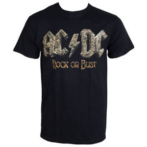 Tričko metal PLASTIC HEAD AC-DC Rock Or Bust Čierna S