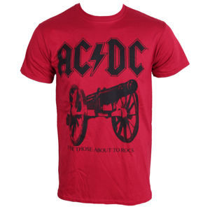 Tričko metal PLASTIC HEAD AC-DC For Those About To Rock červená S