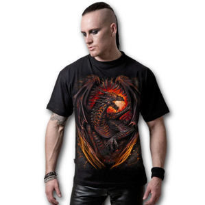tričko SPIRAL Dragon Furnace Čierna 4XL
