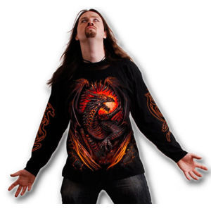 tričko SPIRAL Dragon Furnace Čierna M