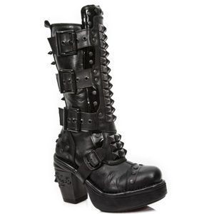topánky na podpätku NEW ROCK Itali Negro Čierna 39