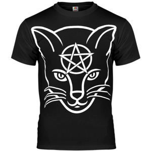 tričko hardcore AMENOMEN Head Cat Čierna