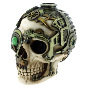svietnik (dekorácia) Steampunk Skull - B1479D5