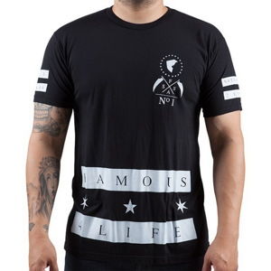 tričko street FAMOUS STARS & STRAPS Serious Premium Čierna