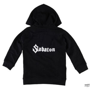 mikina s kapucňou Metal-Kids Sabaton Logo Čierna