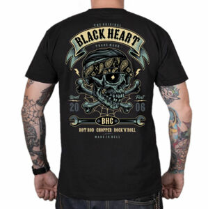 tričko BLACK HEART BANDANA BOY Čierna
