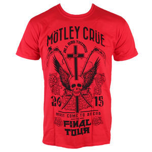 ROCK OFF Mötley Crüe Final Tour Tattoo červená viacfarebná