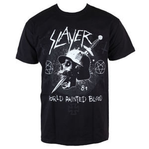 Tričko metal ROCK OFF Slayer Dagger Skull Čierna