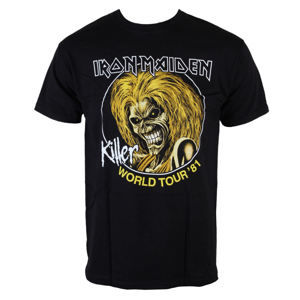Tričko metal ROCK OFF Iron Maiden Killers World Tour 81 Čierna XXL
