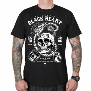 tričko BLACK HEART HANGMAN Čierna
