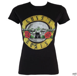 tričko metal BRAVADO Guns N' Roses Distressed Bullet Čierna S