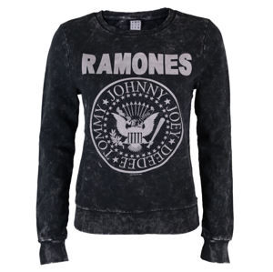 mikina bez kapucňa dámske Ramones - Macrame Sweat - AMPLIFIED - AV747RAM S