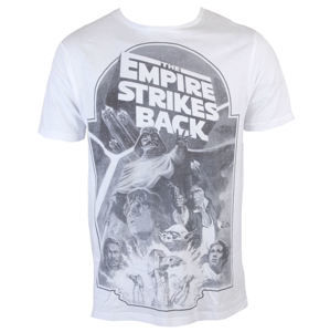 tričko filmové INDIEGO Star Wars Empire Strikes Back Sublimation sivá biela