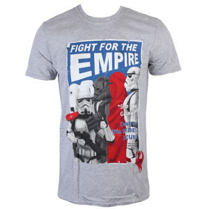 tričko filmové INDIEGO Star Wars Fight For The Empire sivá S