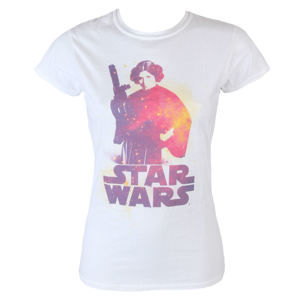 tričko filmové INDIEGO Star Wars Princess Lela biela