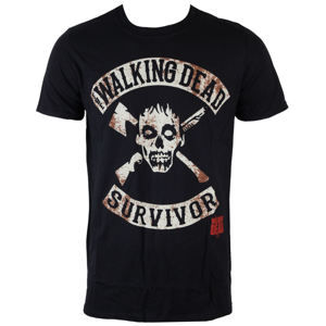 tričko filmové INDIEGO The Walking Dead Survivor Čierna