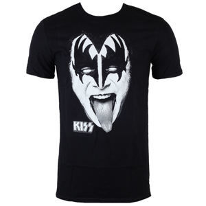 tričko metal LOW FREQUENCY Kiss Gene face Čierna XXL