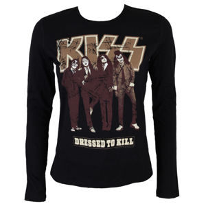 Tričko metal LOW FREQUENCY Kiss Dressed to Kill Čierna XL