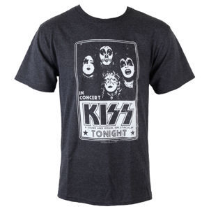 Tričko metal LOW FREQUENCY Kiss Concert poster sivá L