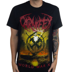 Tričko metal INDIEMERCH Carnifex World War X Čierna XXL