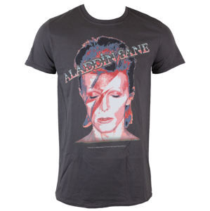Tričko metal ROCK OFF David Bowie Aladdin Sane sivá XXL