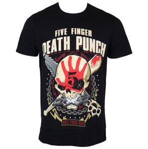 tričko metal ROCK OFF Five Finger Death Punch Zombie Kill Čierna XXL