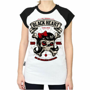 tričko BLACK HEART LADY LUCK Čierna