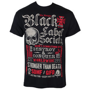 Tričko metal PLASTIC HEAD Black Label Society Destroy & Conquer Čierna L