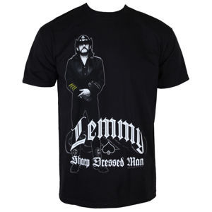 Tričko metal ROCK OFF Motörhead Lemmy Sharp Dressed Čierna viacfarebná L