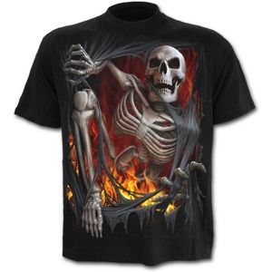 tričko SPIRAL Death Re-Ripped Čierna