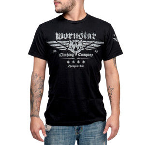 tričko hardcore WORNSTAR Machine Shop Čierna XL