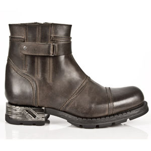 topánky kožené pánske - ALASKA CAMEL MOTOROCK - NEW ROCK - M.MR013-S2 43