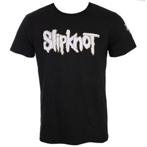 ROCK OFF Slipknot Logo & Star Applique Slub Čierna XXL