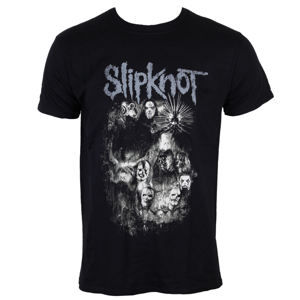 Tričko metal ROCK OFF Slipknot Skull Group Čierna XL