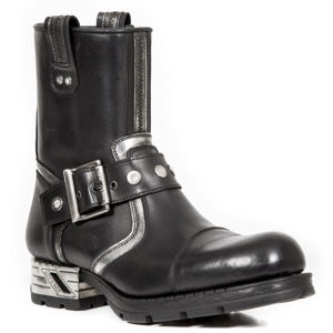 topánky kožené dámske - Itali Negro - NEW ROCK - M.MR033-C1 44