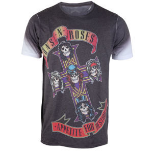 tričko metal ROCK OFF Guns N' Roses Appetite sivá L