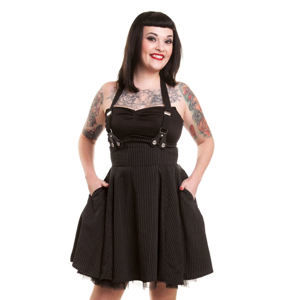 šaty dámske ROCKABELLA - Lilith - Black - POI097 XL