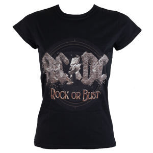 Tričko metal ROCK OFF AC-DC Rock or Bust Čierna XL