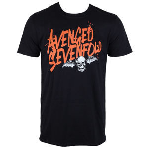 Tričko metal ROCK OFF Avenged Sevenfold LOGO Čierna