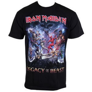 Tričko metal ROCK OFF Iron Maiden Legacy Of The Beast Čierna M
