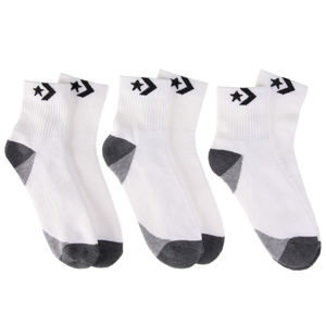ponožky CONVERSE - 3-pack - WHT - E145W