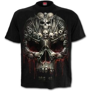 tričko SPIRAL Death Bones Čierna M