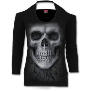 tričko SPIRAL Solemn Skull Čierna M
