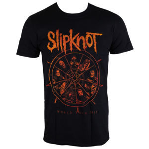 Tričko metal ROCK OFF Slipknot The Wheel Čierna XXL