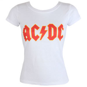 Tričko metal ROCK OFF AC-DC Classic Logo Čierna biela L