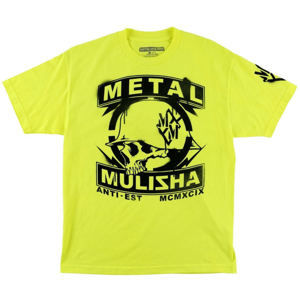 tričko street METAL MULISHA Rattle Day Čierna žltá