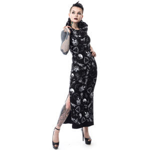 šaty dámske HEARTLESS - BLACK MAGIC PENTAGRAM - BLACK - POI159 XL