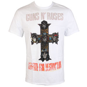 Tričko metal AMPLIFIED Guns N' Roses CLASSIC DIAMANTE Čierna biela