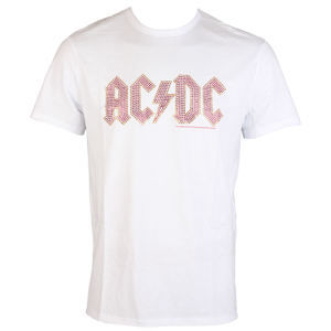 Tričko metal AMPLIFIED AC-DC CLASSIC LOGO WHITE RED Čierna biela XXL