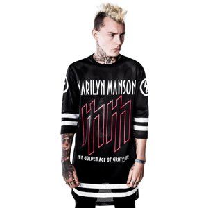 KILLSTAR Marilyn Manson Use Your Fist Hockey Team Čierna